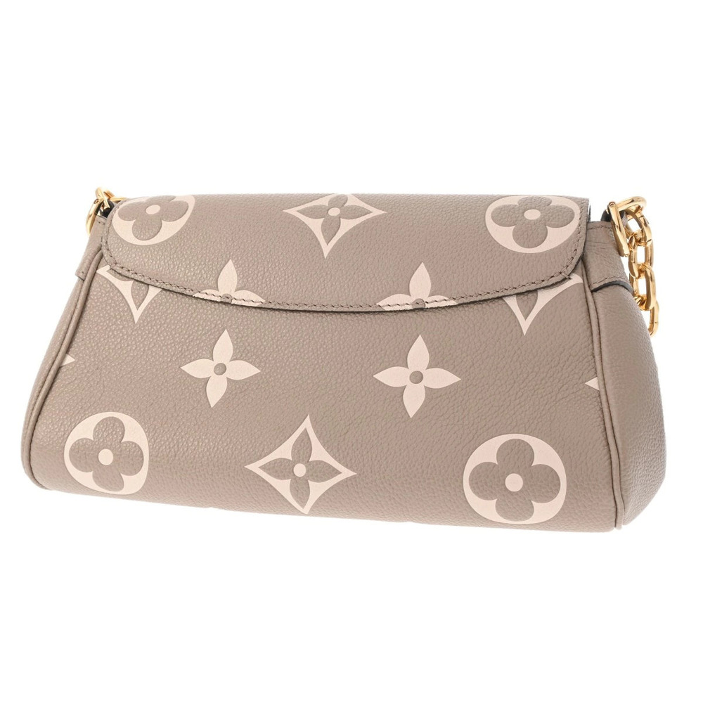 Louis Vuitton Monogram Tourterelle Empreinte Favorite NM Creme Leather Brown